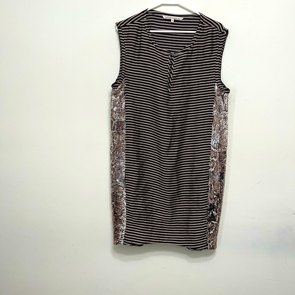 Rachel Rachel Roy shift dress, ladies, black and gold size XL